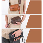 Trousse de toilette homme noir cuir - ShopGET®