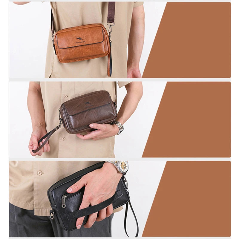 Trousse de toilette homme noir cuir - ShopGET®