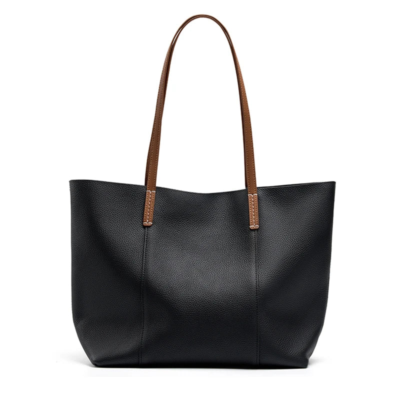 Sac cabas noir Elfort Blanc-Noir-Gris-ShopGET® 