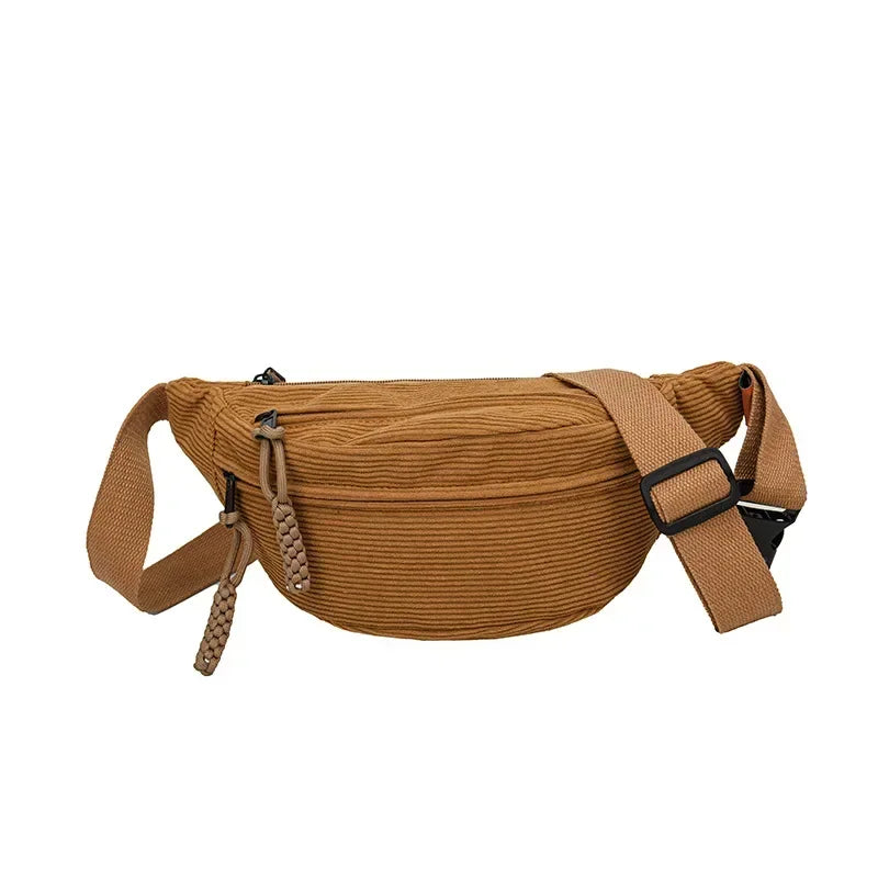 Sac banane marron pour homme