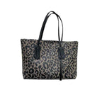 Sac cabas femme léopard Noir-Marron-ShopGET® 
