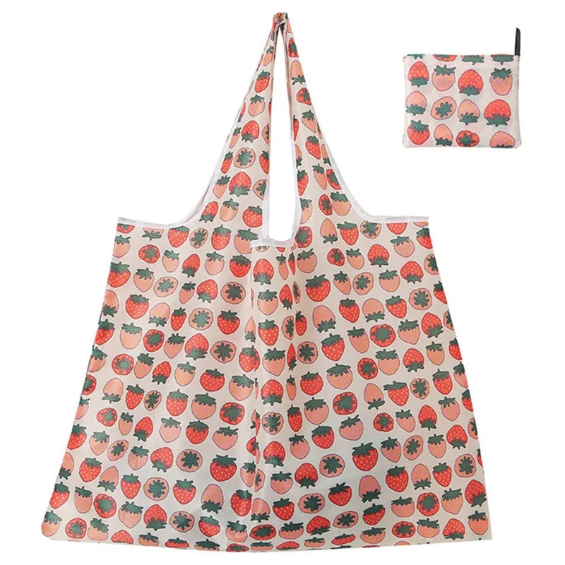 Sac de courses multicolore Fruit-Rose chat-Animaux-Strawberry-ShopGET® 