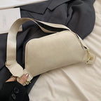 Sac banane en cuir argent femme