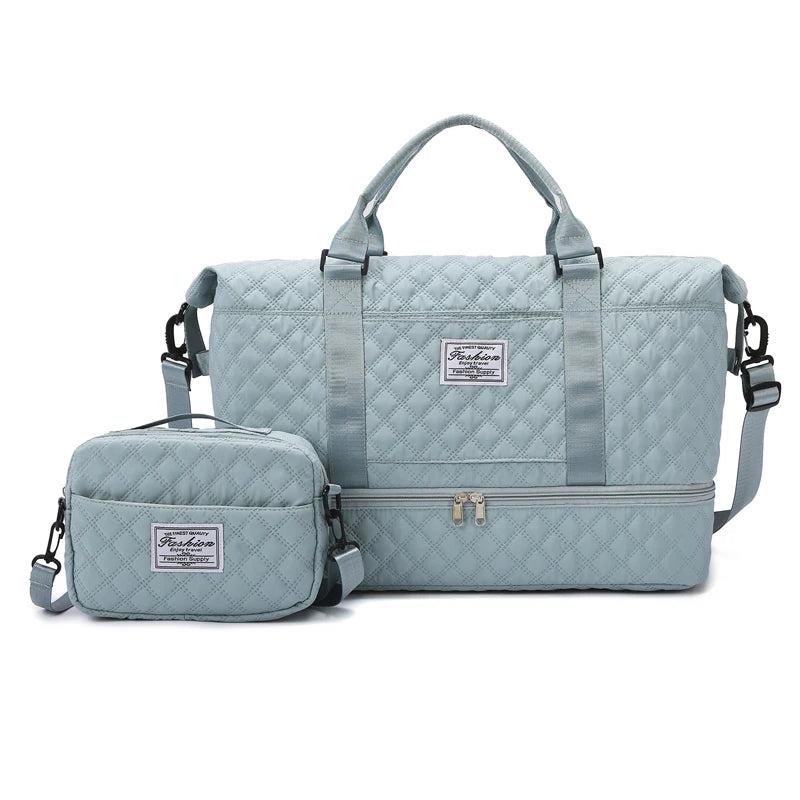 Sac weekend femme tissu Rose-Bleu-Blanc-Pourpre-Gris-Noir-ShopGET® 