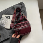 Petit sac banane cuir souple femme