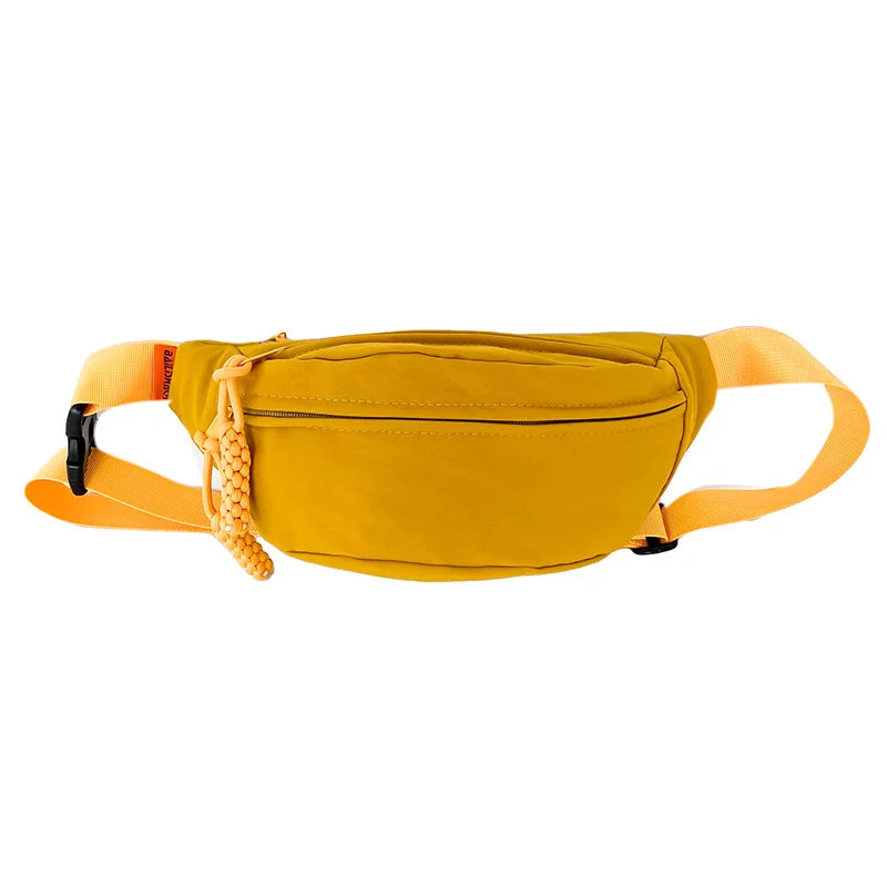 Sac banane blanc en tissu pour homme