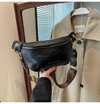 Sac banane en cuir artificiel femme