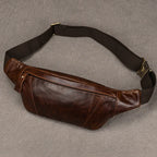 Sac banane en cuir pour homme chic