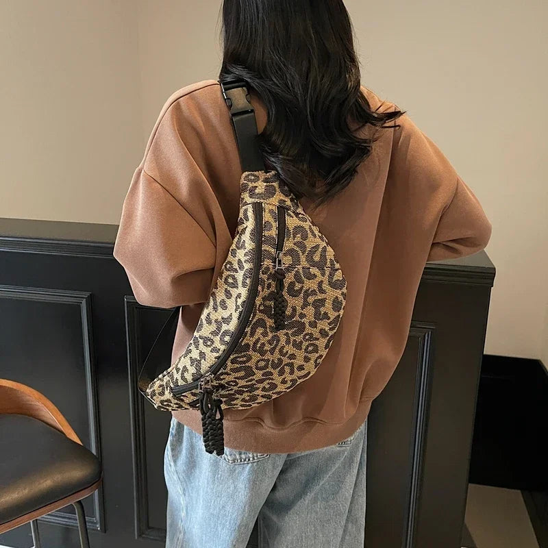 Sac banane léopard grande taille