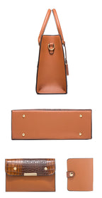 Sac cabas noir traveasy Vintage en cuir Marron-Noir-Rouge-ShopGET® 