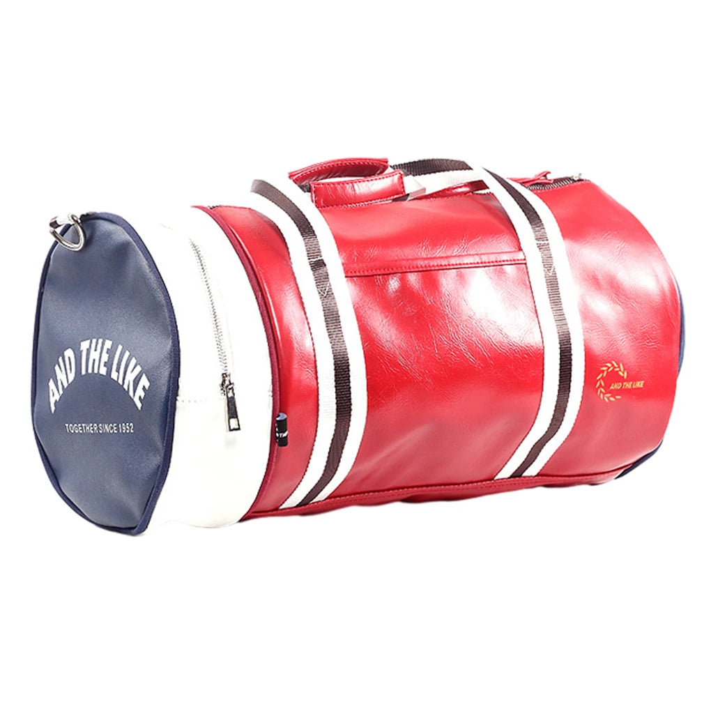 Sac polochon homme cuir Azure vert / 45 x 25 x 25 cm-Noir Blanc / 45 x 25 x 25 cm-Bordeau / 45 x 25 x 25 cm-Noir / 45 x 25 x 25 cm-Noir Jaune / 45 x 25 x 25 cm-Vert / 45 x 25 x 25 cm-Rouge / 45 x 25 x 25 cm-ShopGET® 