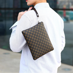 Pochette homme été de luxe Marron / 28cm x 19cm x 2cm-Marron / 24cm x 16cm x 2cm-ShopGET® 