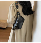 Sac banane en cuir artificiel femme