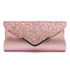 Pochette femme rose Bleu-Dorée-Argent-Noir-Rose-ShopGET® 