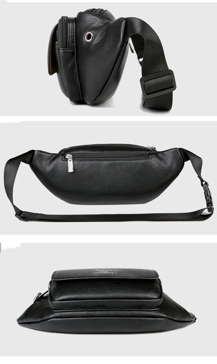 Sac banane cuir kangourou