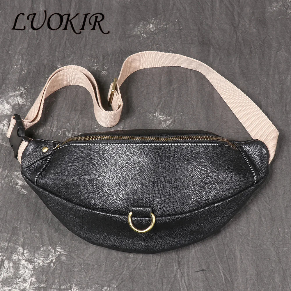 Sac banane étanche en cuir pour homme - ShopGET®