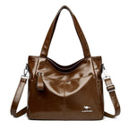 Sac cabas noir Genuine Leather à bandoulière Rouge-Jaune A-Gris-Vert-Bleu-Noir A-Jaune B-Kaki-Burgundy-Noir B-Jaune C-ShopGET® 