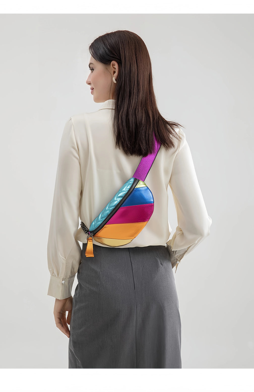 sac banane femme tendance en cuir Pu