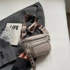 Petit sac banane cuir souple femme