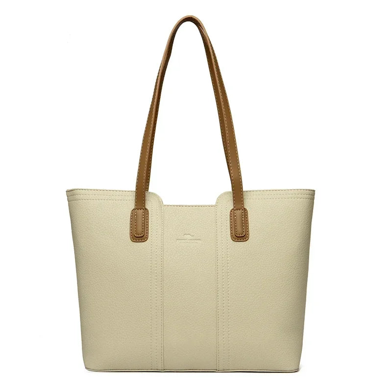 Sac cabas noir Messenger Bleu kaki-Marron-Apricot-Beige-Noir-Kaki-ShopGET® 