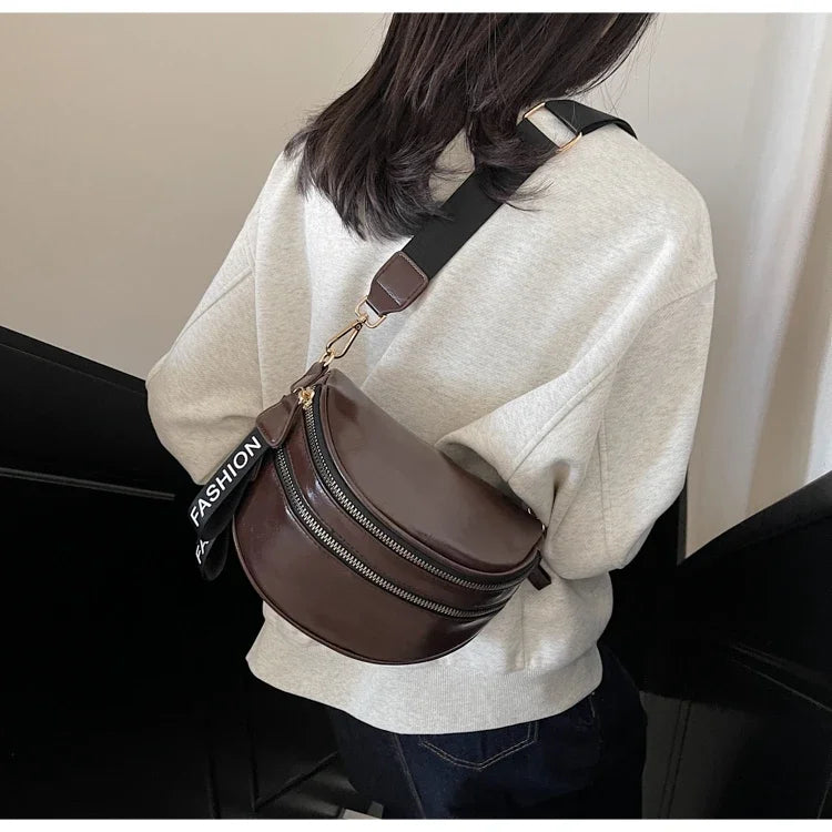 Sac banane femme chic à fermeture éclair