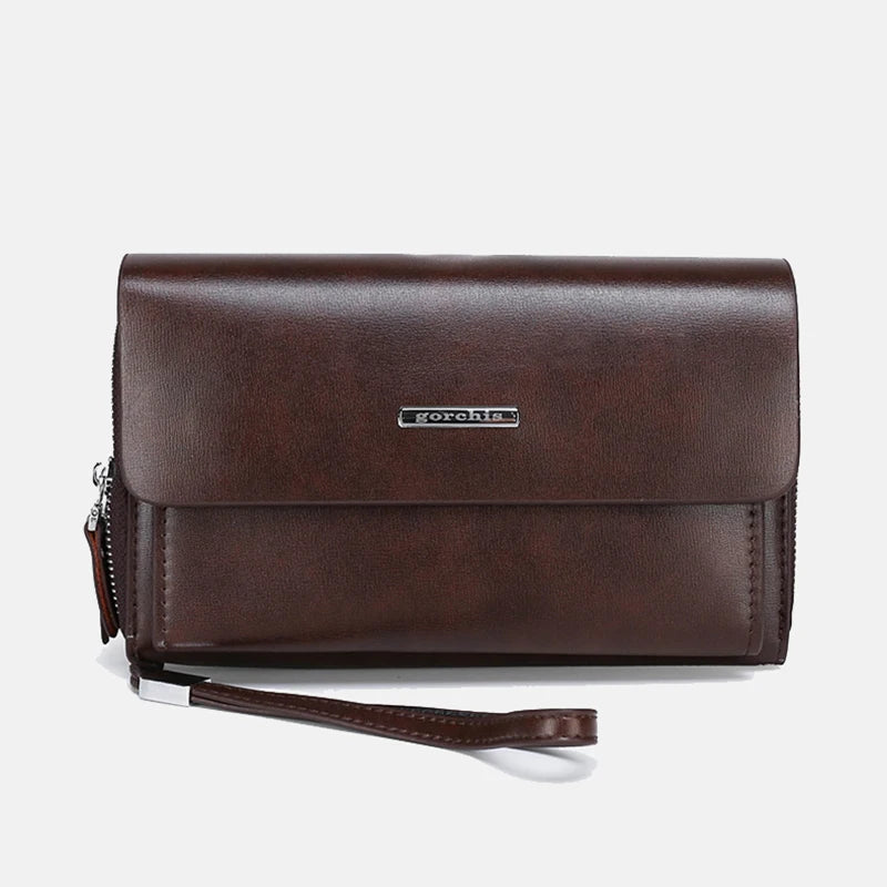 Pochette homme de haute qualité black-Marron A-Marron B-ShopGET® 