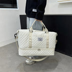 Sac weekend femme tissu Rose-Bleu-Blanc-Pourpre-Gris-Noir-ShopGET® 