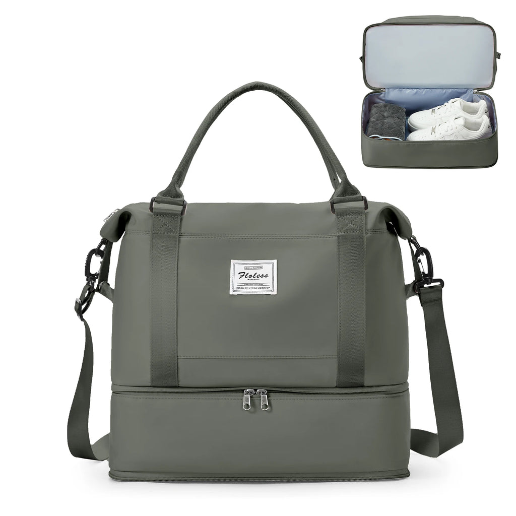 Sac weekend homme élite Pourpre-Bleu-Rose-Noir-Vert-Gris-Noir marron-Beige marron-ShopGET® 