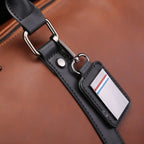 Sac weekend en cuir pour femme à bandoulière Marron / OFFERTE-ShopGET® 