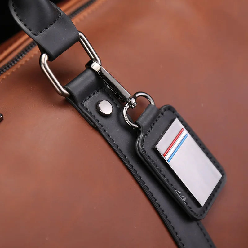 Sac weekend en cuir pour femme à bandoulière Marron / OFFERTE-ShopGET® 