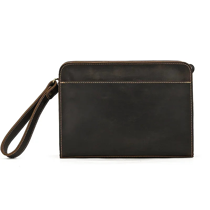 Pochette homme Emile Vintage Marron A-Marron B-ShopGET® 