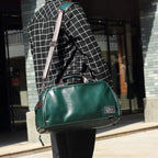 Sac polochon messenger Vert-Noir-ShopGET® 