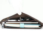 Pochette homme été de luxe Marron / 28cm x 19cm x 2cm-Marron / 24cm x 16cm x 2cm-ShopGET® 