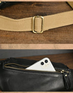 Sac banane homme discret en cuir authentique - ShopGET®