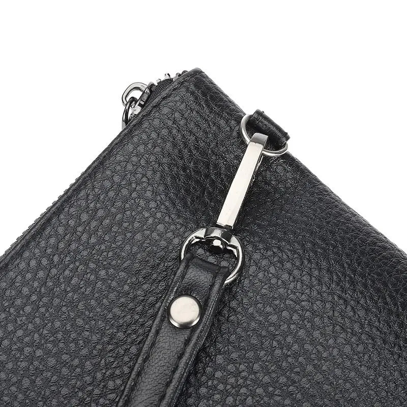 Pochette homme mode de luxe Argenté / 25cm x 16cm x 2cm-Argenté / 25cm x 19cm x 2cm-Noir / 25cm x 19cm x 2cm-Noir / 25cm x 16cm x 2cm-ShopGET® 