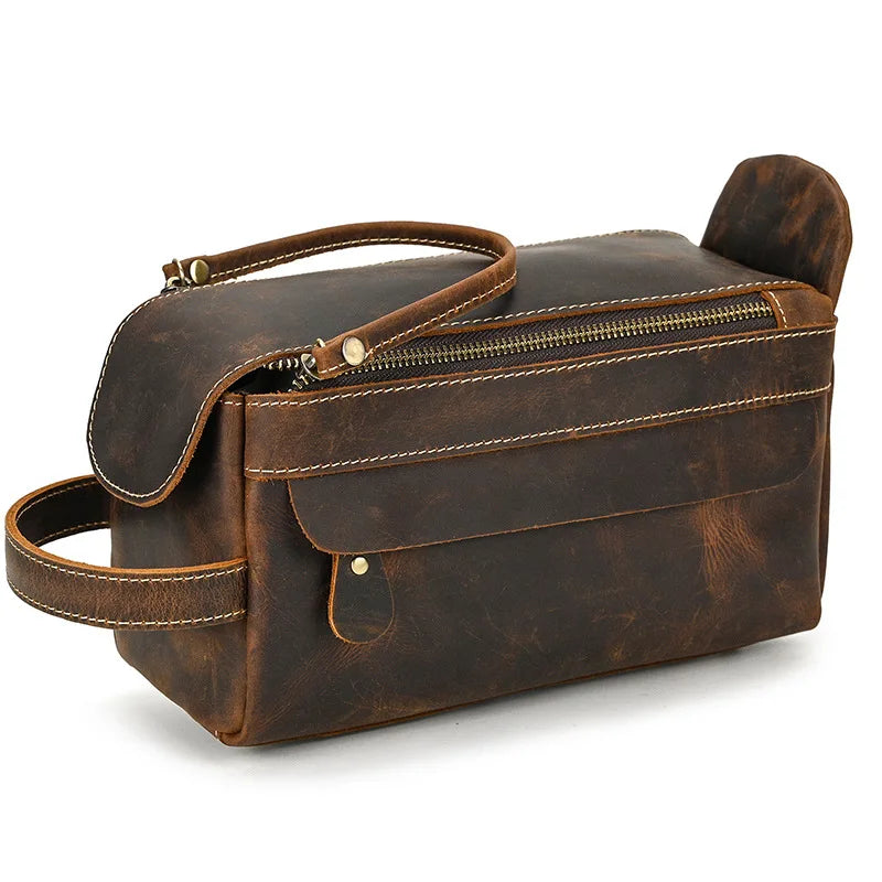 Trousse de toilette homme voyage en cuir - ShopGET®