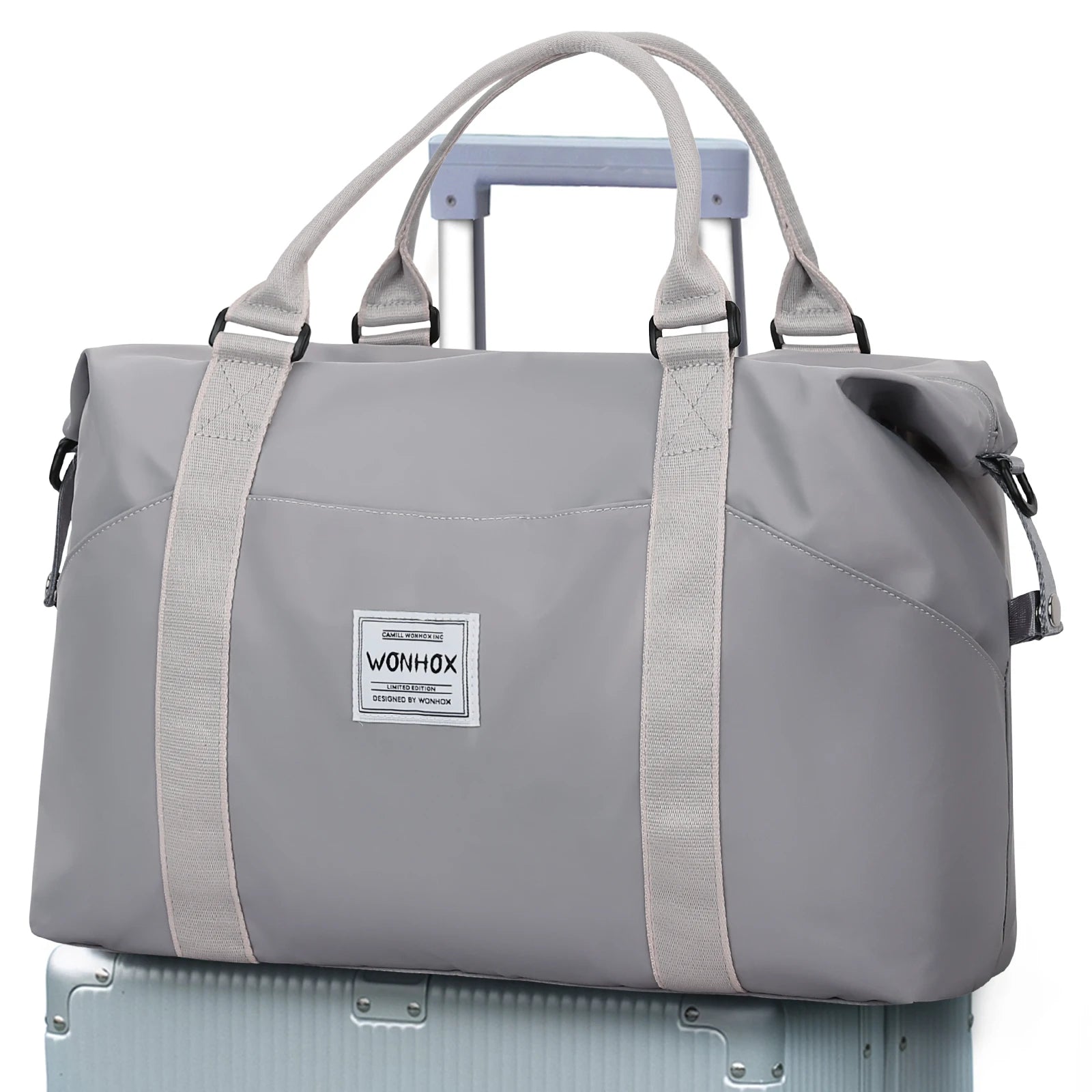 Sac weekend homme tote bag tendance Gris-ShopGET® 