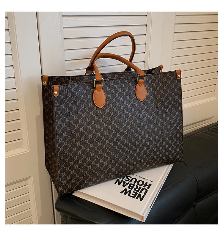 Sac cabas femme mignon luxury Beige-Pourpre-Rose-Bleu-Blanc-Gris-Café-Café B-Marron-ShopGET® 