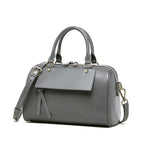 Sac cabas noir Genuine Leather Marron A-Marron B-Marron C-Gris-Noir-ShopGET® 