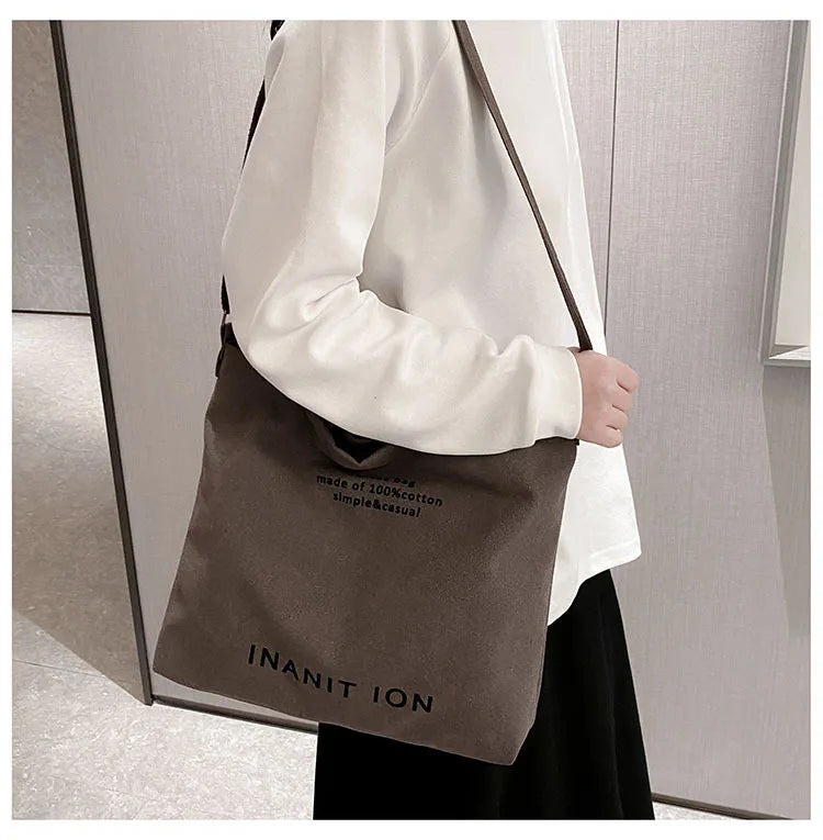 Sac de courses Japonaise Canvas Marron-kaki-Vert-Noir-Gris-ShopGET® 