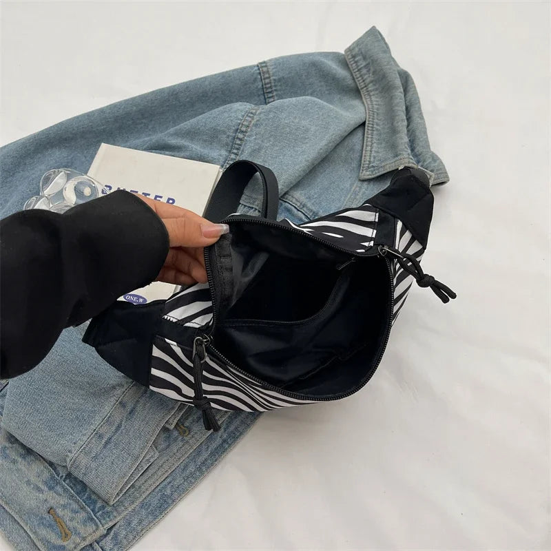 Sac banane léopard à bandoulière solide