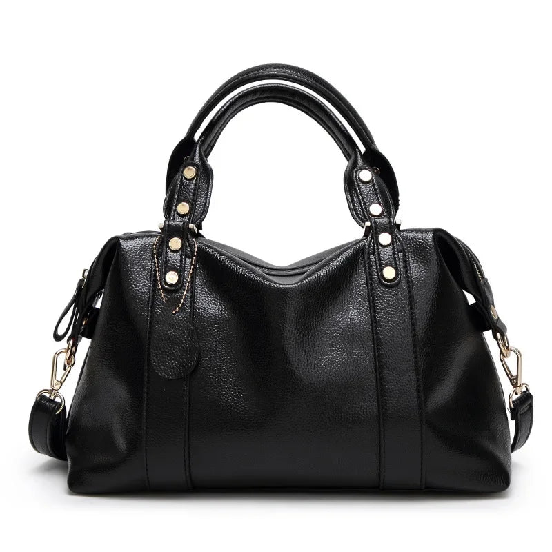 Sac cabas noir à fermeture premium Rouge-Noir-Gris-Bleu-ShopGET® 
