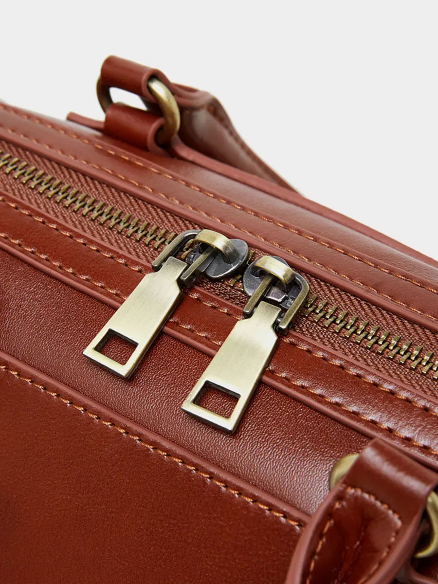 Sac cabas noir Genuine Leather Marron A-Marron B-Marron C-Gris-Noir-ShopGET® 