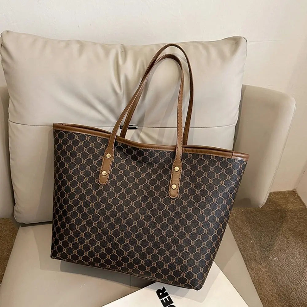 Sac cabas femme de très haute qualité Beige-kaki-Marron-ShopGET® 