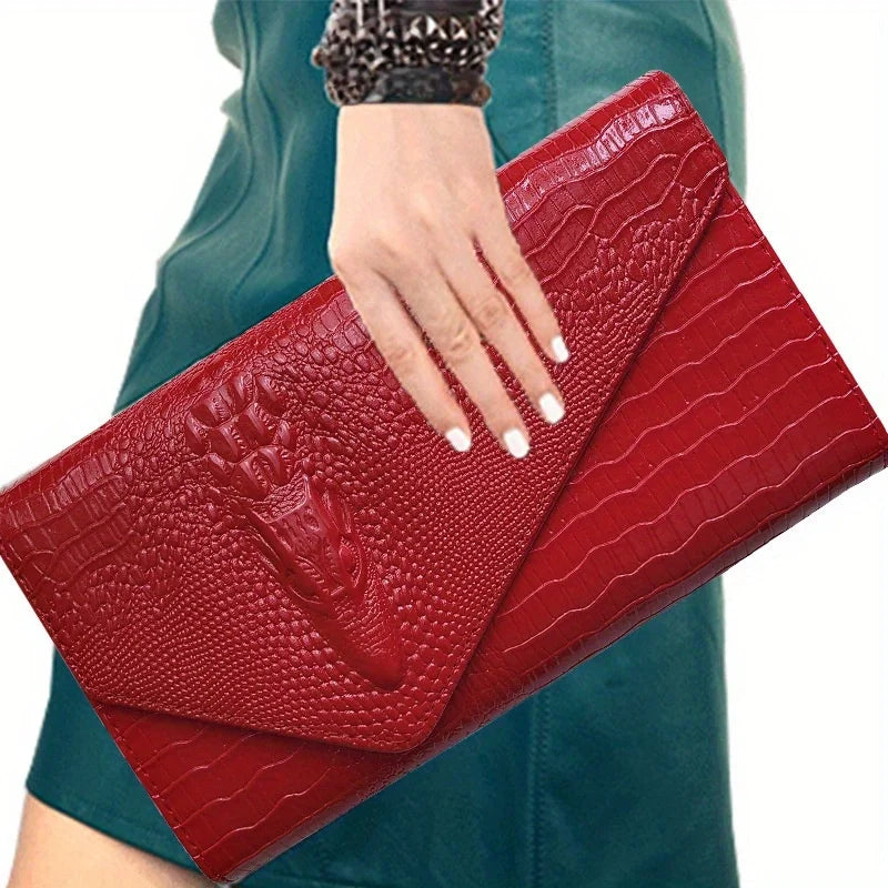 Pochette rouge femme A-B-C-D-E-F-G-ShopGET® 