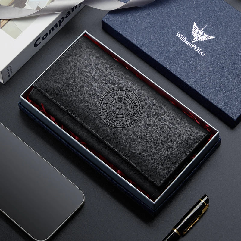 Pochette homme porté à la main Noir A-Noir B-ShopGET® 