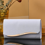 Pochette femme luxe de soirée Blanc-Dorée-Noir-Argent-ShopGET® 