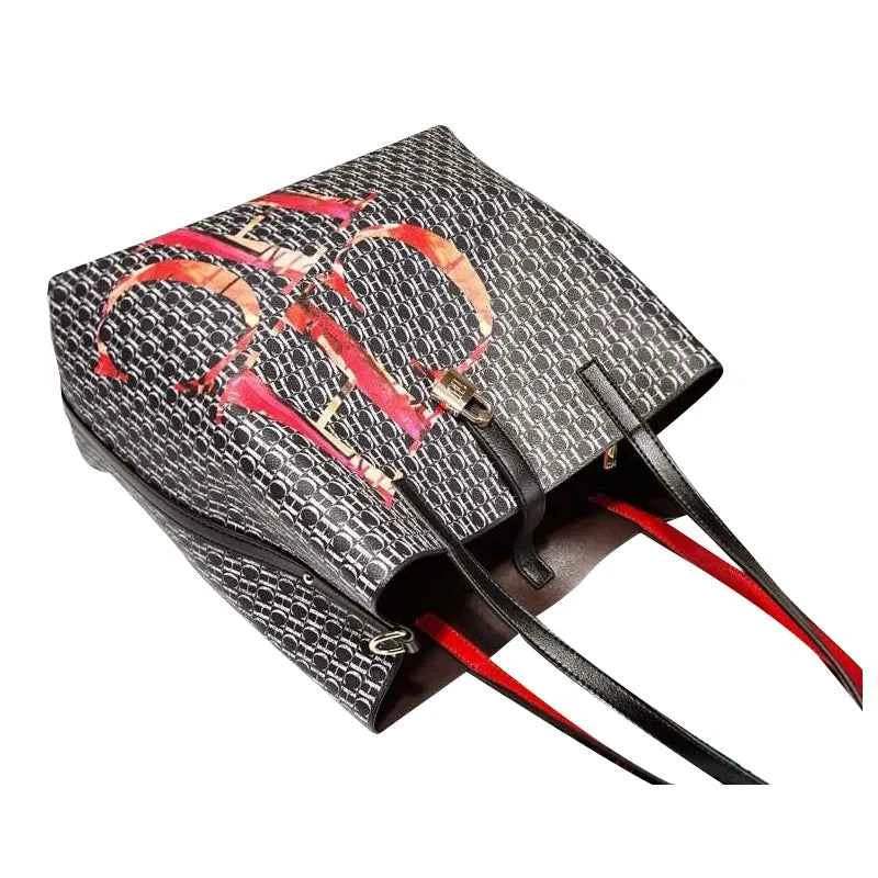 Marque CH Sac cabas femme 33x16x30cm / Blanc-33x16x30cm / Noir-ShopGET 