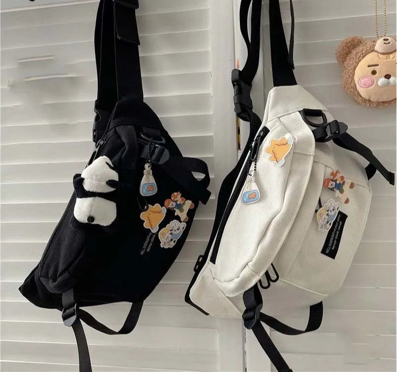 Sac banane toile pour homme