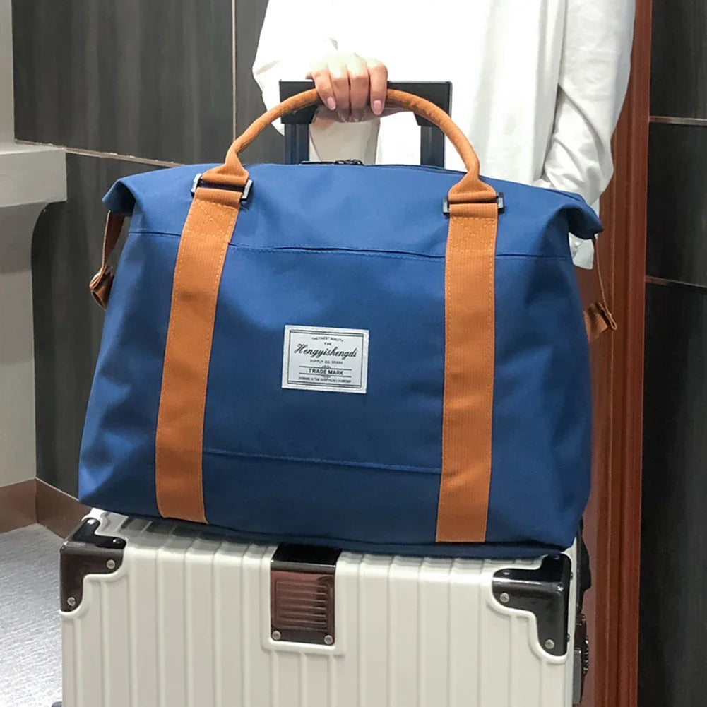 Sac weekend plage et piscine Noir-Bleu-ShopGET® 